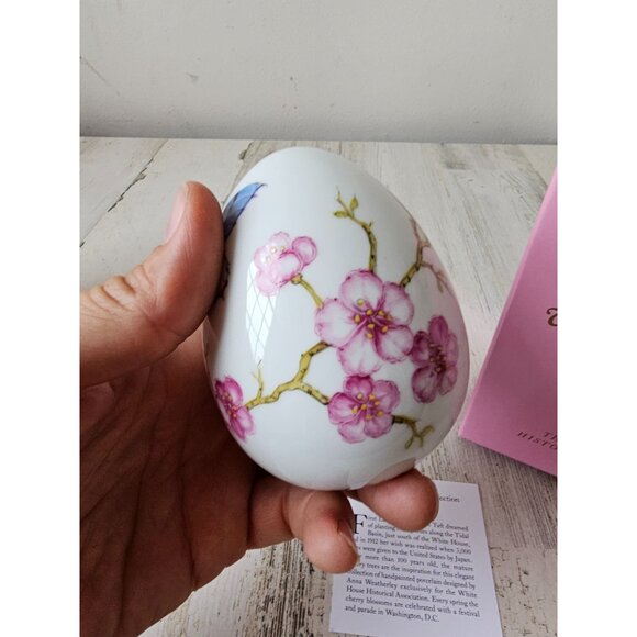 Anna weatherley Easter egg White House cherry blossom Helen Taft butterfly new - Picture 8 of 10